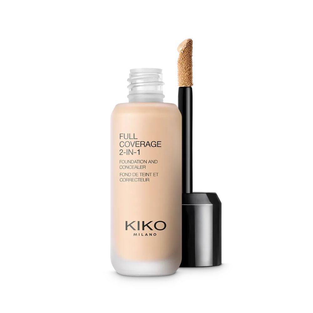 Kiko Milano Full Coverage 2 In 1 Foundation And Concealer - WR10 (Pa kuti, sticker ngjyre)