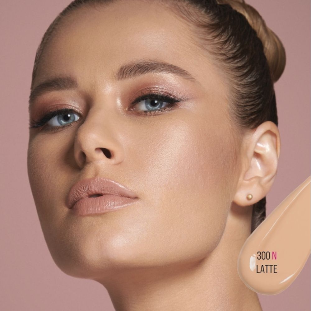 Huda Beauty Fauxfilter Luminous Matte Foundation Mini- 300N Latte