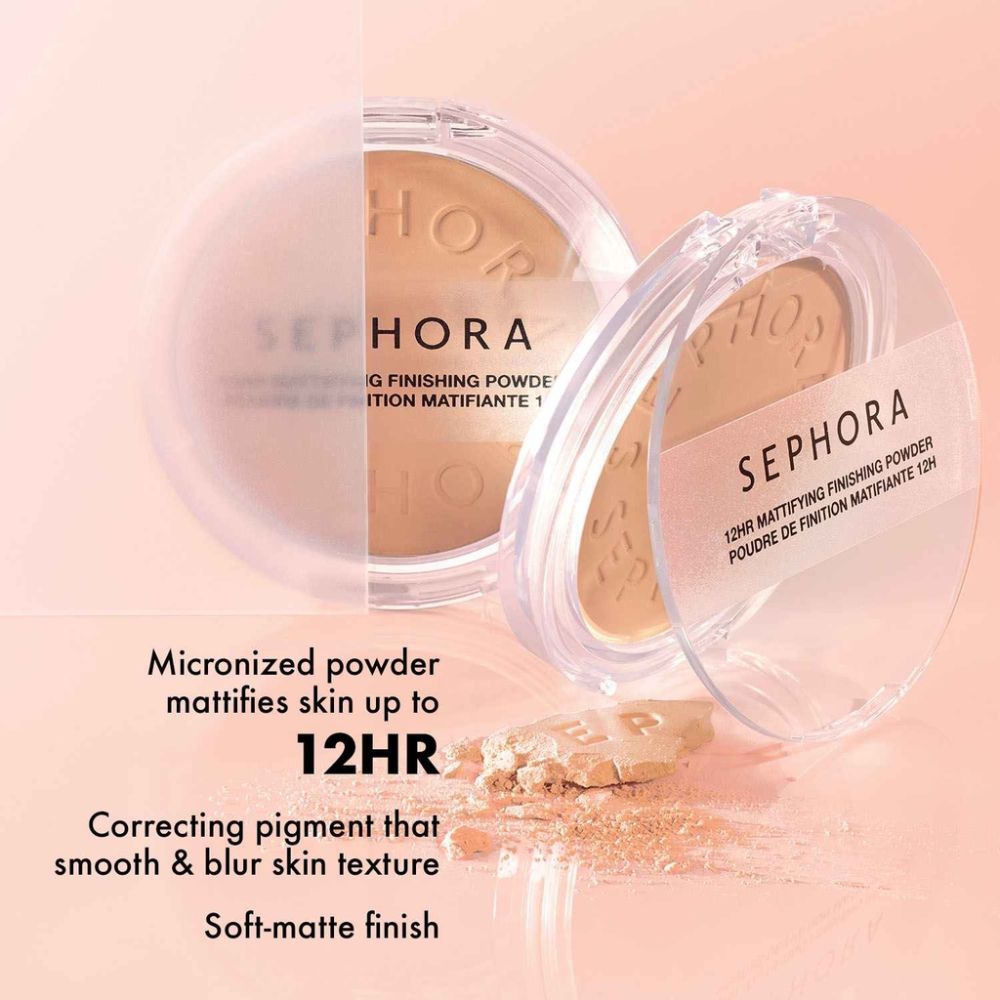Sephora 12HR Mattifying Finishing Powder - 04 Medium Peach