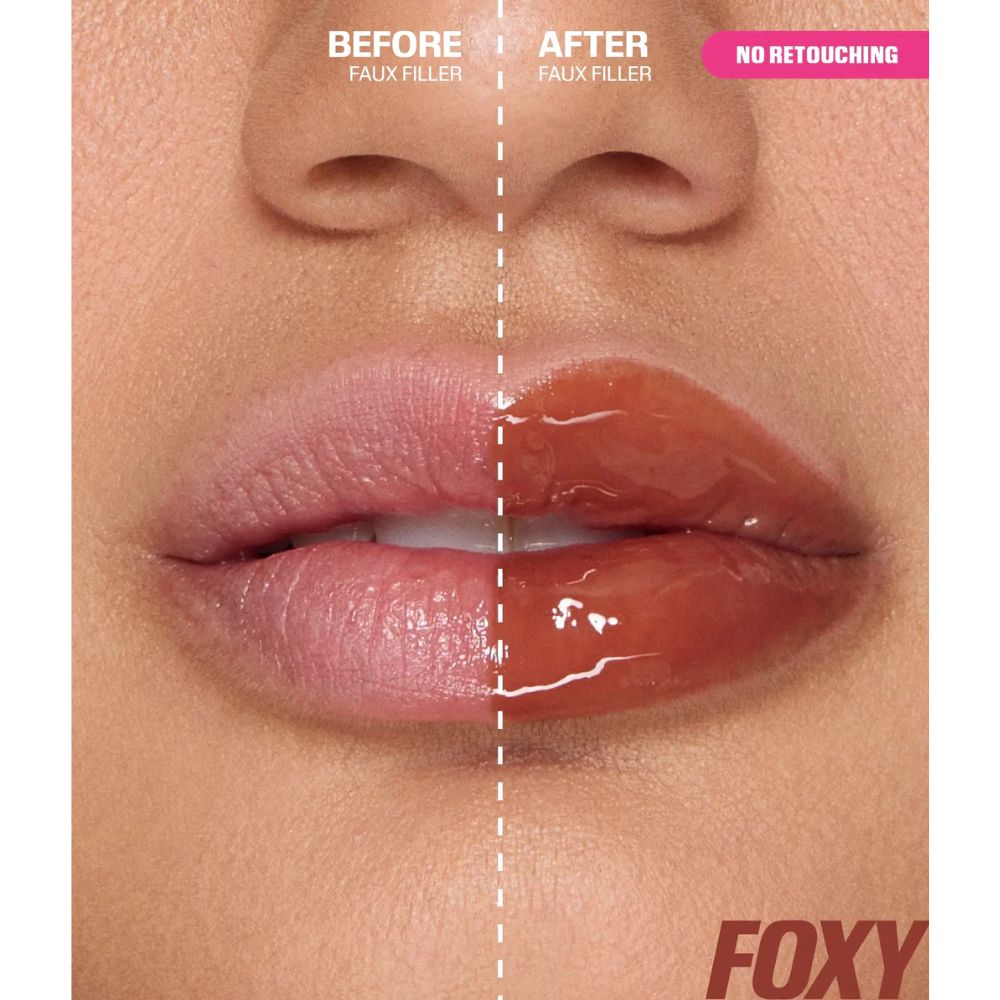 Huda Beauty Faux Filler Extra Shine Lip Gloss - Foxy